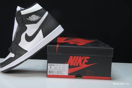 'BLACK WHITE' AIR 1 - HIGH OG JORDAN RETRO 0724
